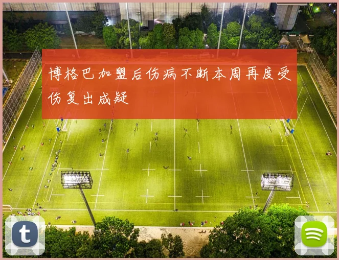 博格巴加盟后伤病不断本周再度受伤复出成疑
