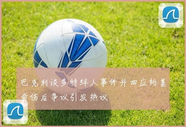 巴克利谈多特绊人事件并回应约基奇伤后争议引发热议